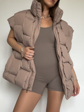 Load image into Gallery viewer, *PRE-ORDER* Quilted Puffer Vest Taupe

