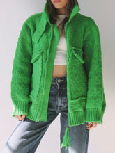 Load image into Gallery viewer, PRE-ORDER Oversized Knit Jacket Green
