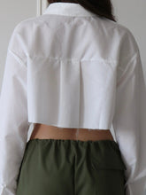 Load image into Gallery viewer, Collared Crop Shirt
